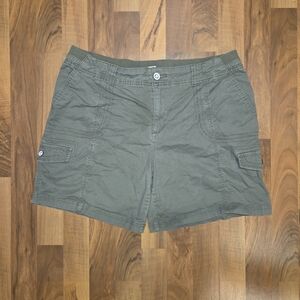 Army green shorts, size 16, Style & Co